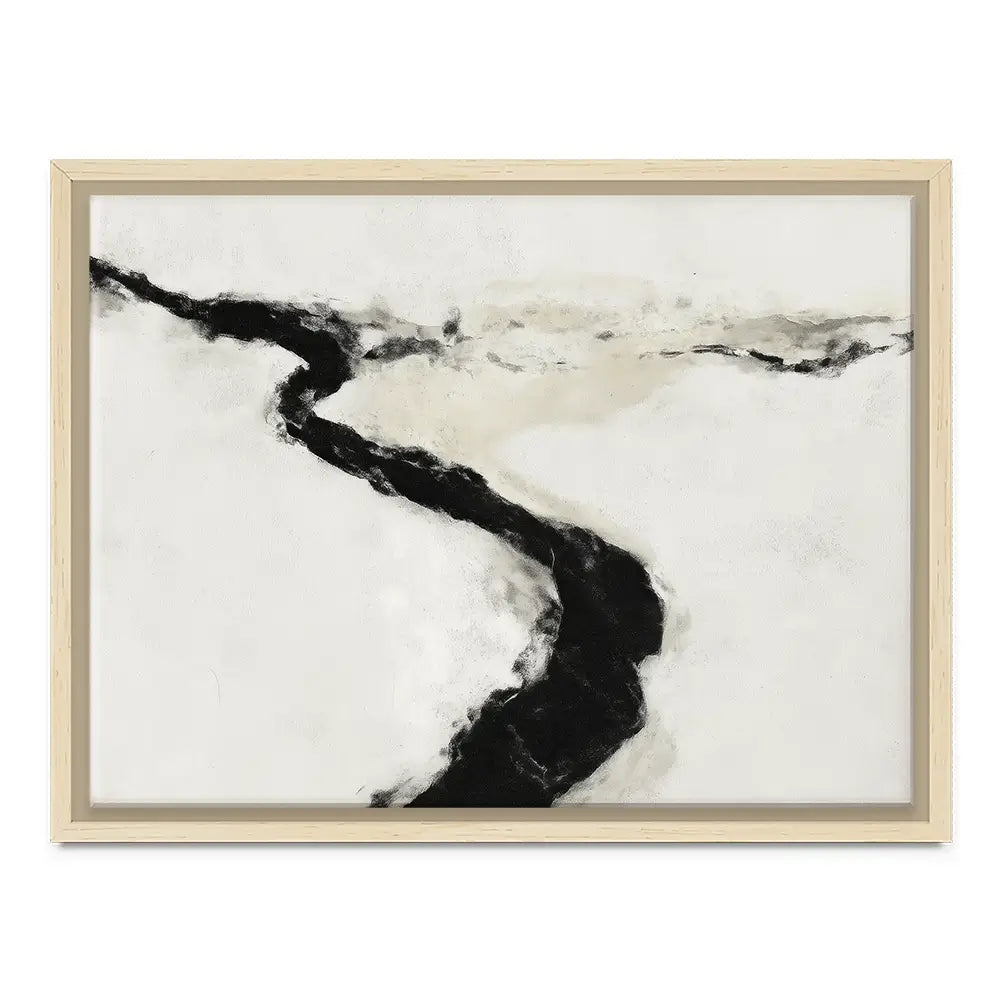 Abstract River Curve Landscape Canvas Print Abstract River Curve Landscape Canvas Print wall art product Chromatic Storm Studio