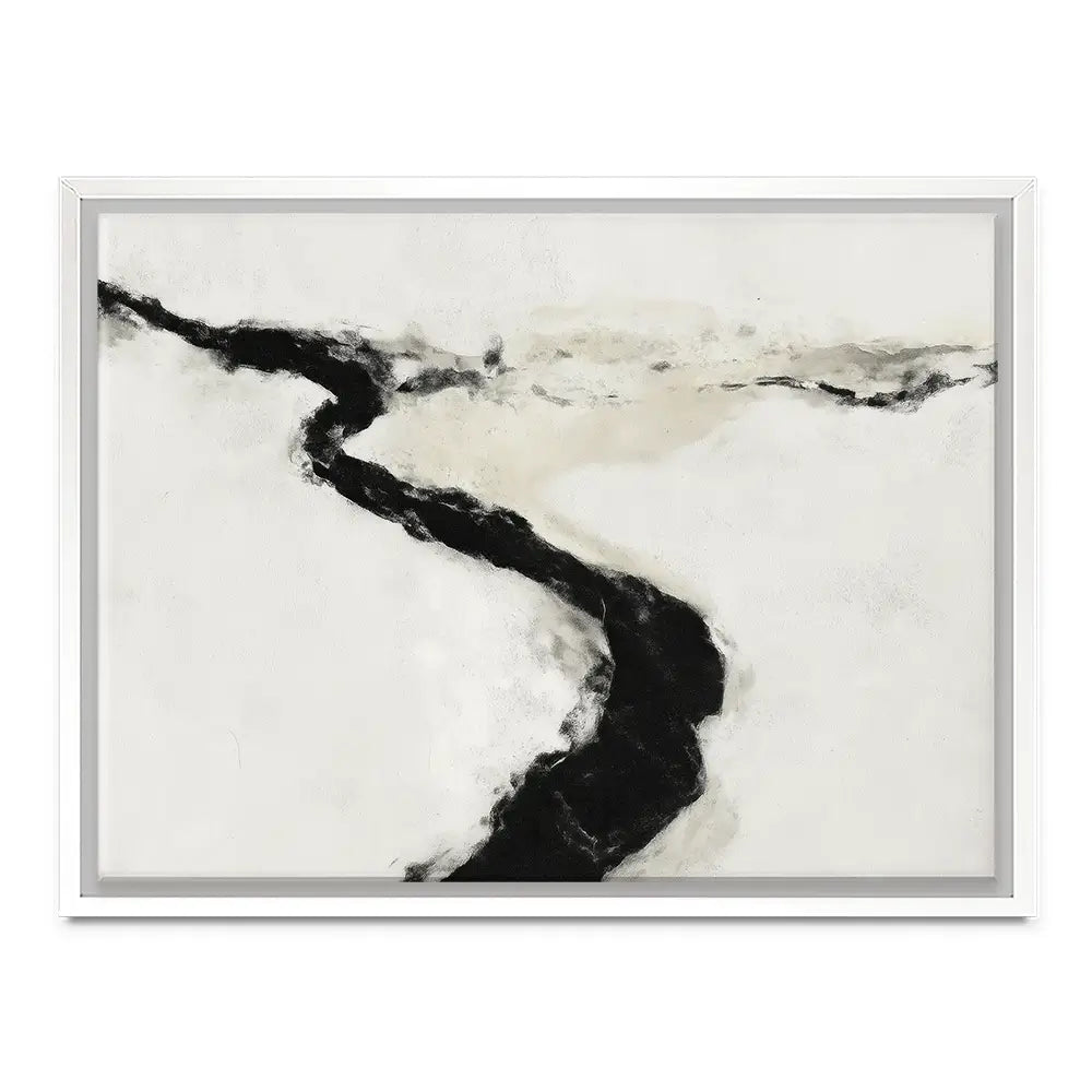 Abstract River Curve Landscape Canvas Print Abstract River Curve Landscape Canvas Print wall art product Chromatic Storm Studio
