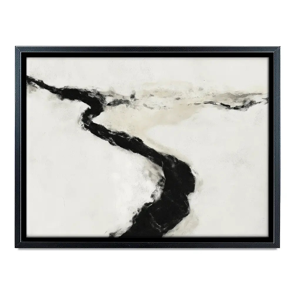 Abstract River Curve Landscape Canvas Print Abstract River Curve Landscape Canvas Print wall art product Chromatic Storm Studio