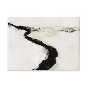Abstract River Curve Landscape Canvas Print Abstract River Curve Landscape Canvas Print wall art product Chromatic Storm Studio