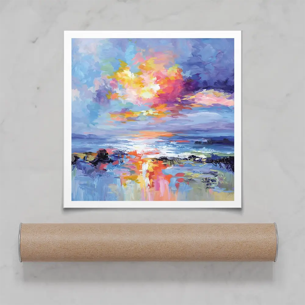 Abstract Seascape Impressions Square Art Print Abstract Seascape Impressions Square Art Print wall art product Art Print Shop