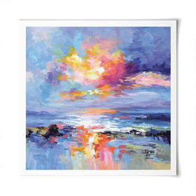 Abstract Seascape Impressions Square Art Print Abstract Seascape Impressions Square Art Print wall art product Art Print Shop