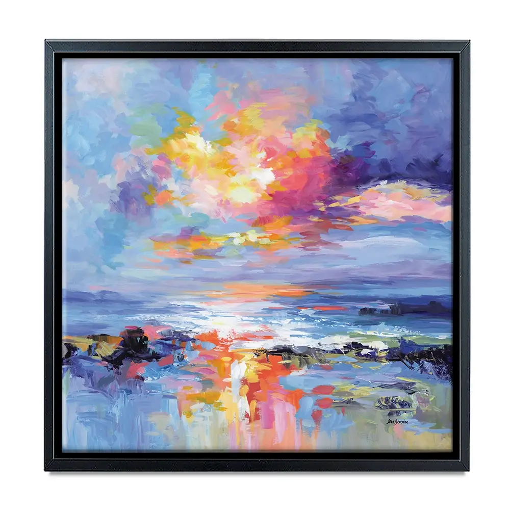 Abstract Seascape Impressions Square Canvas Print Abstract Seascape Impressions Square Canvas Print wall art product Art Print Shop