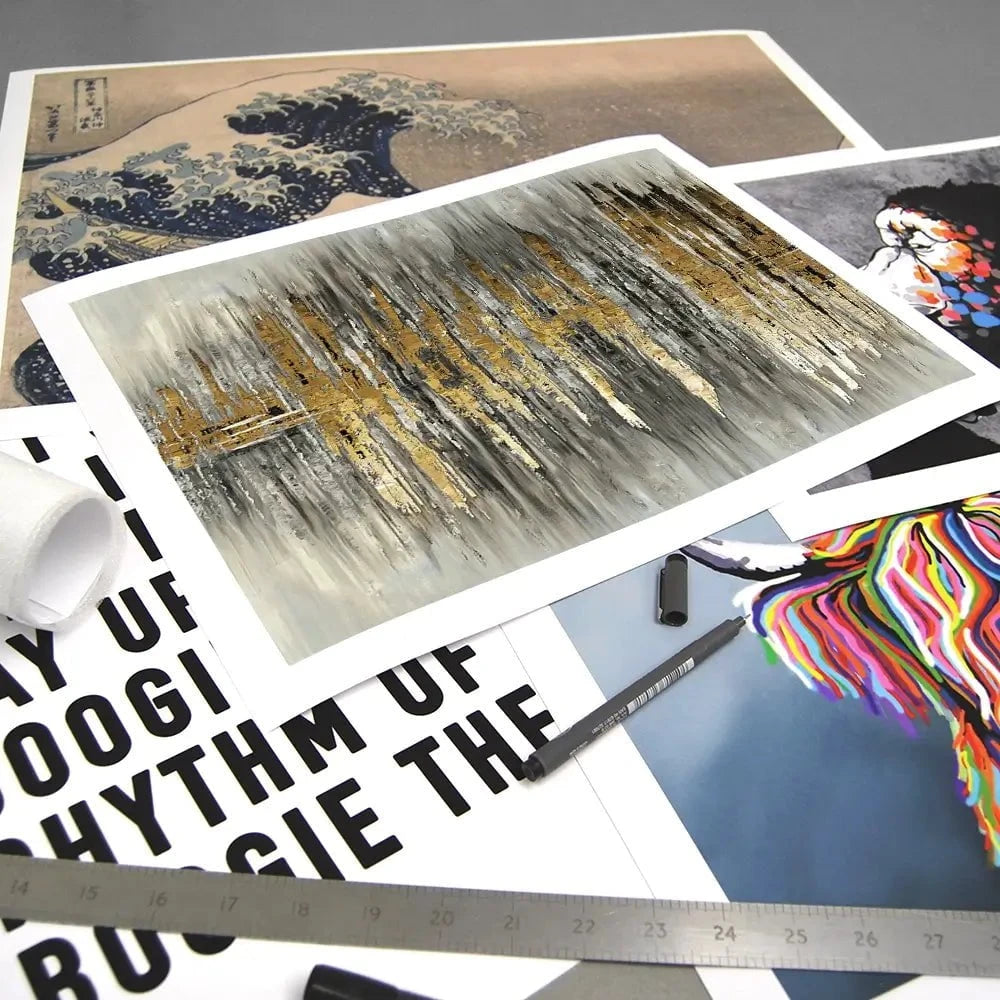 Abstract Sound Wave Art Print Abstract Sound Wave Art Print wall art product Muzi pear studio / Shutterstock