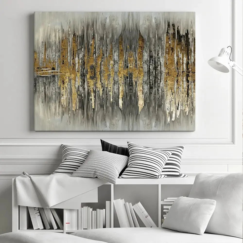 Abstract Sound Wave Canvas Print Abstract Sound Wave Canvas Print wall art product Muzi pear studio / Shutterstock