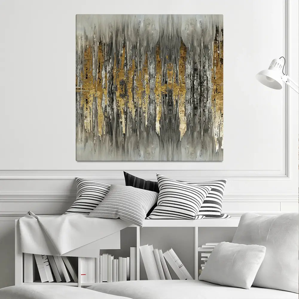 Abstract Sound Wave Square Canvas Print Abstract Sound Wave Square Canvas Print wall art product Muzi pear studio / Shutterstock