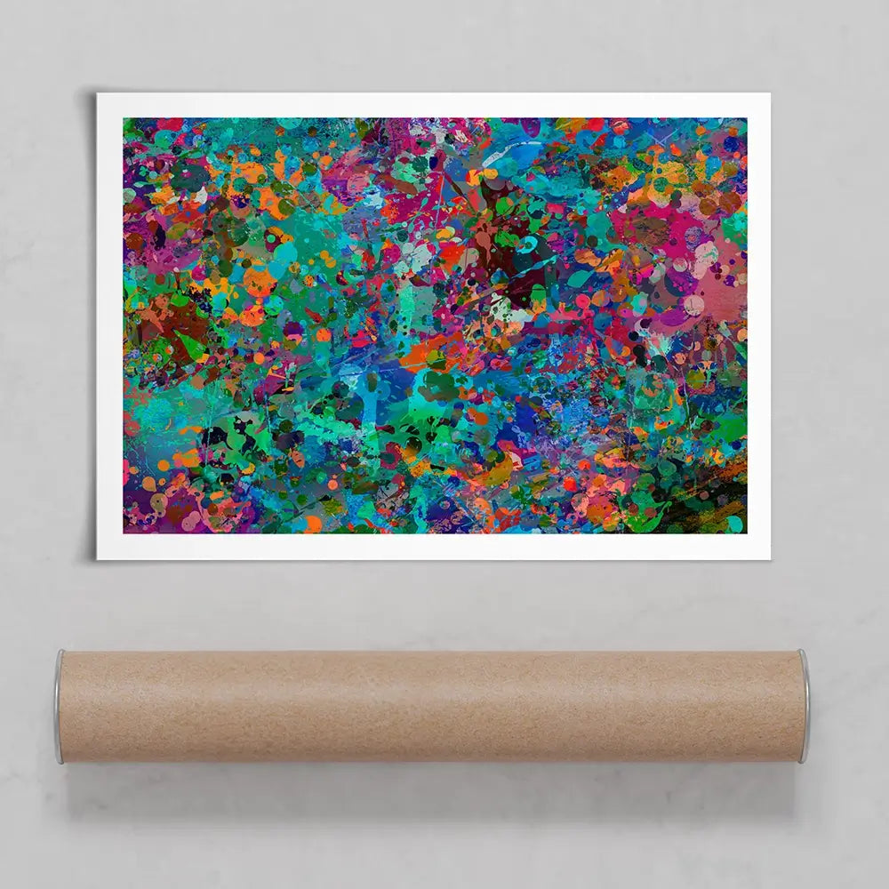 Abstract Splashes Art Print Abstract Splashes Art Print wall art product ARTEMENKO VALENTYN / Shutterstock