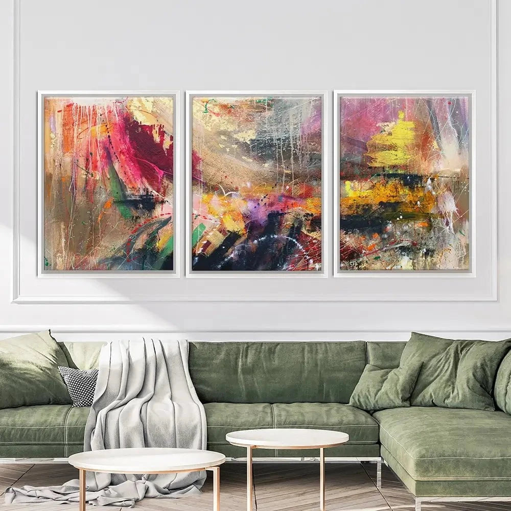 Abstract Story Trio Canvas Print Abstract Story Trio Canvas Print wall art product Studio Paint-Ing
