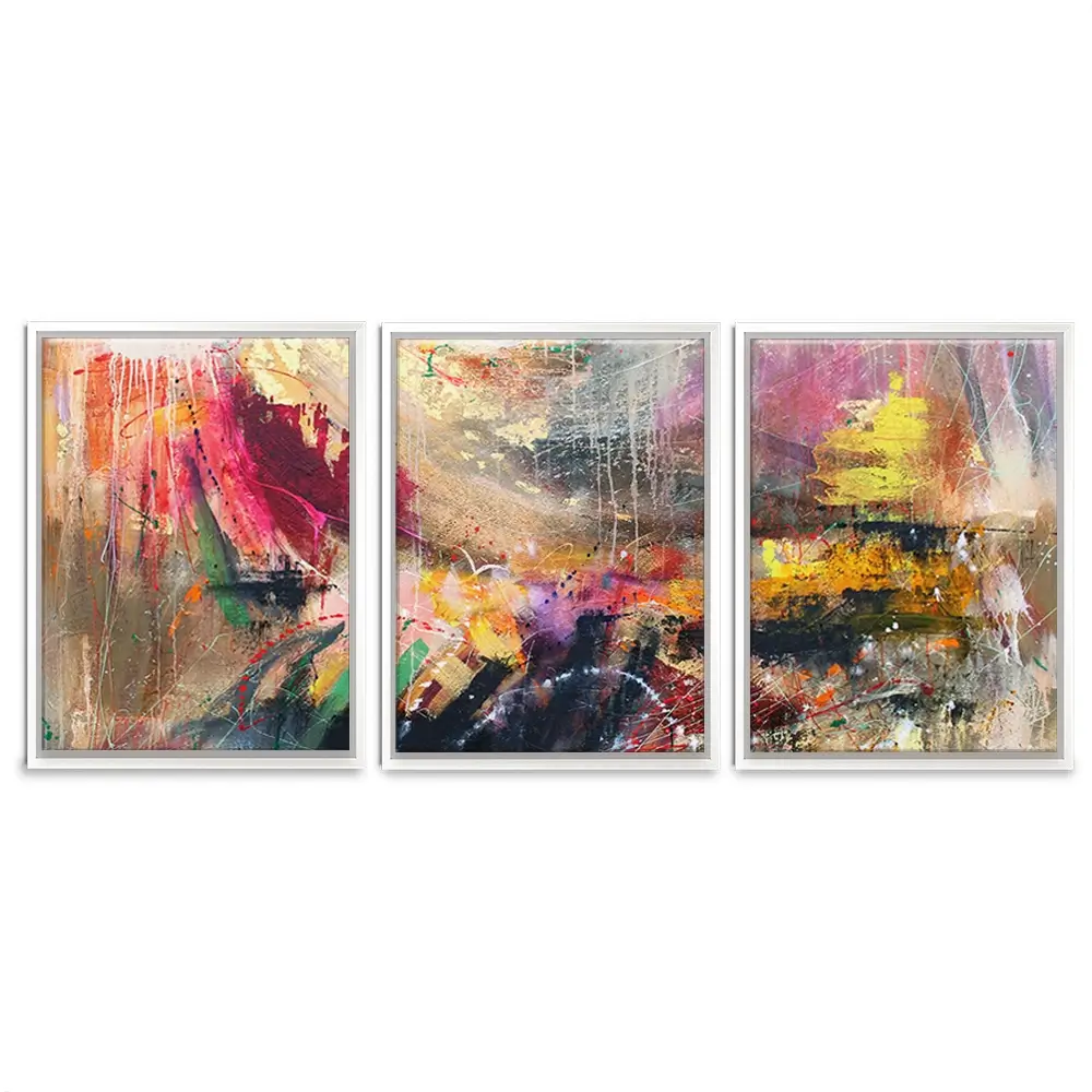 Abstract Story Trio Canvas Print Abstract Story Trio Canvas Print wall art product Studio Paint-Ing