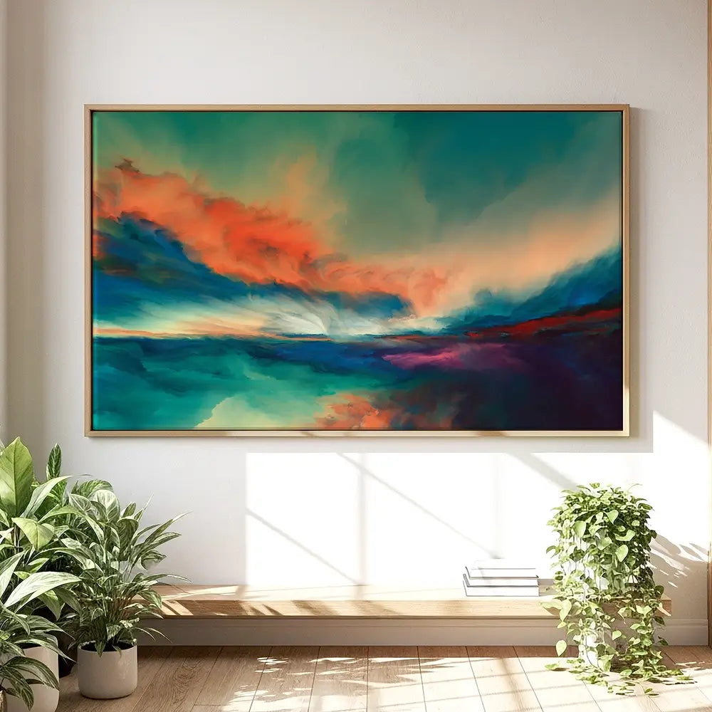 Abstract Sunset Oversized Canvas Print Abstract Sunset Oversized Canvas Print wall art product agsandrew / Shutterstock