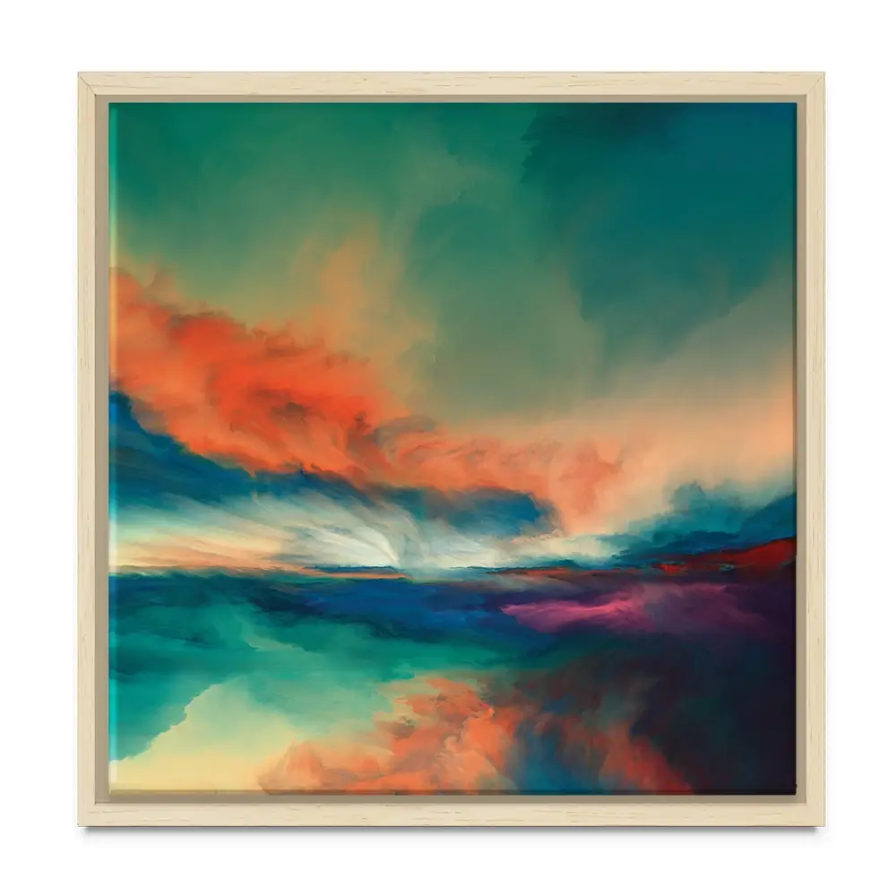 Abstract Sunset Square Canvas Print Abstract Sunset Square Canvas Print wall art product Art Print Shop