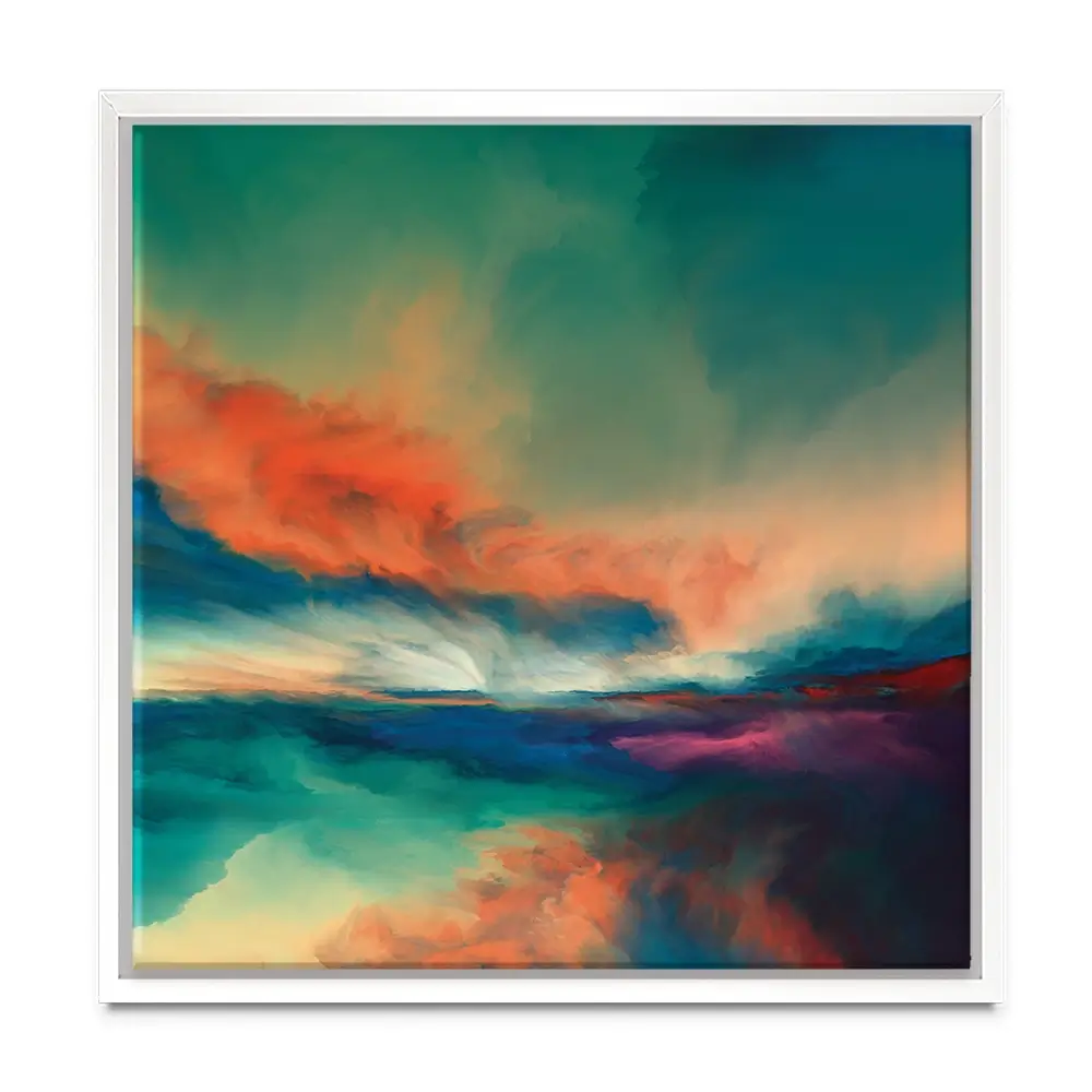 Abstract Sunset Square Canvas Print Abstract Sunset Square Canvas Print wall art product Art Print Shop