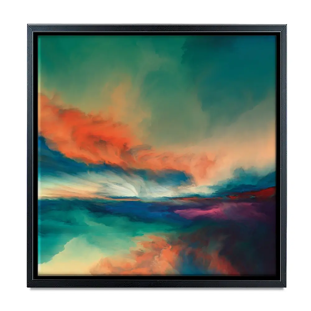 Abstract Sunset Square Canvas Print Abstract Sunset Square Canvas Print wall art product Art Print Shop