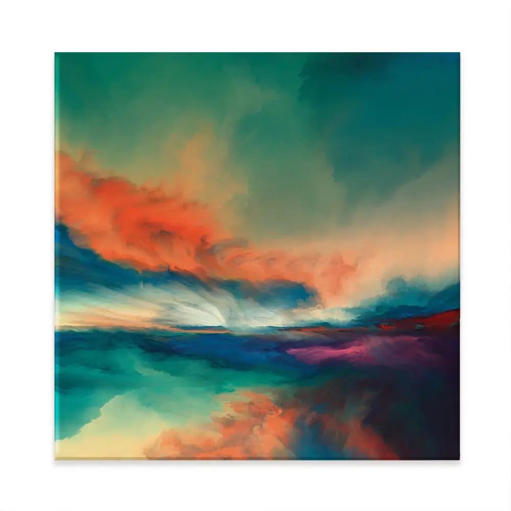 Abstract Sunset Square Canvas Print Abstract Sunset Square Canvas Print wall art product Art Print Shop