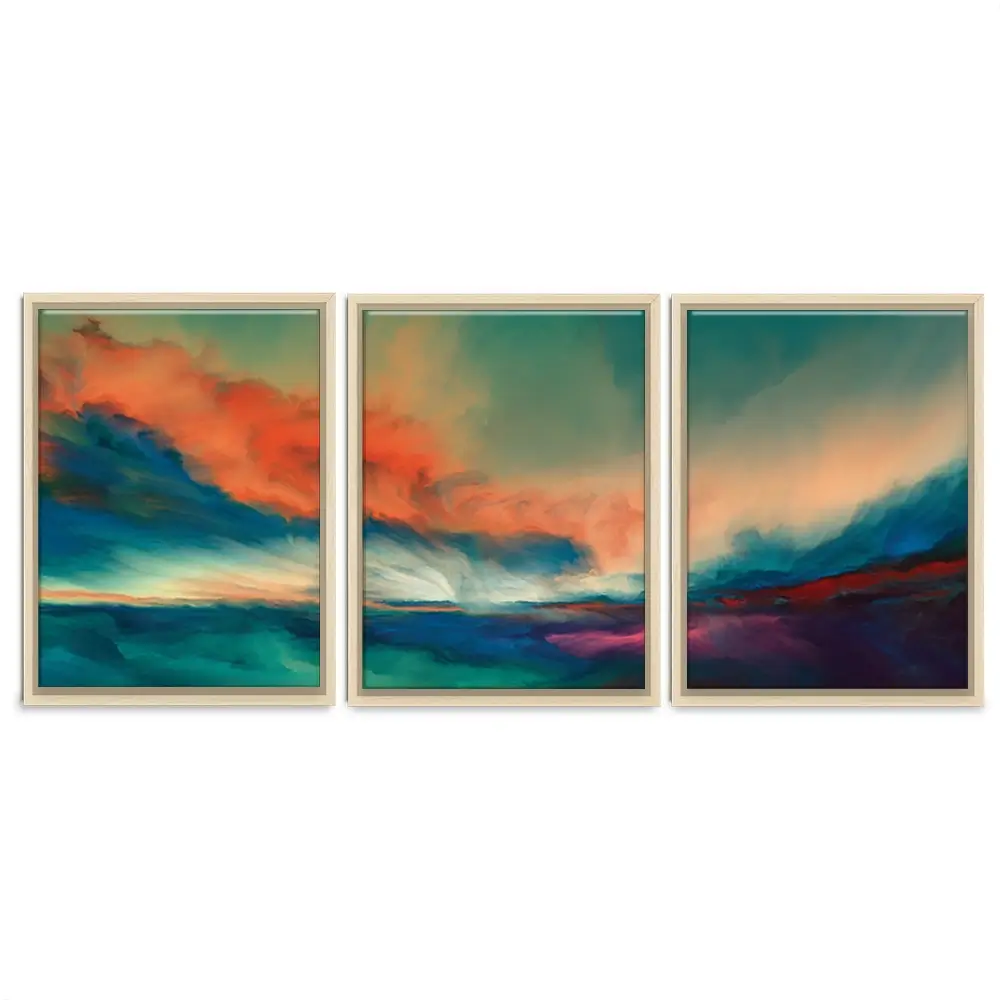 Abstract Sunset Trio Canvas Print Abstract Sunset Trio Canvas Print wall art product agsandrew / Shutterstock