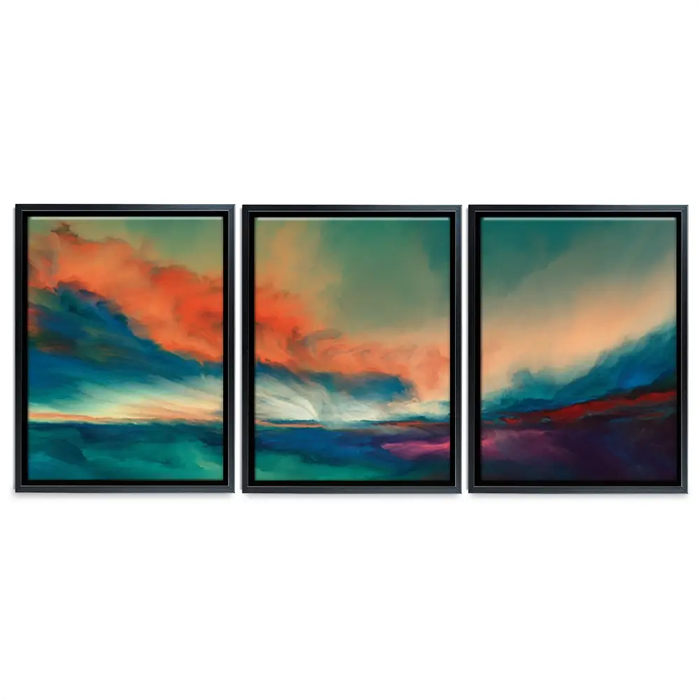 Abstract Sunset Trio Canvas Print Abstract Sunset Trio Canvas Print wall art product agsandrew / Shutterstock