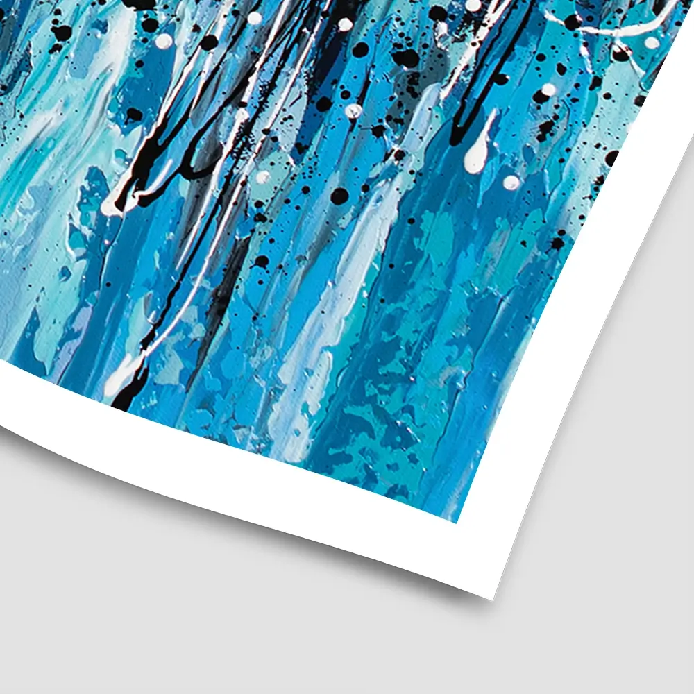 Abstract Teal Square Art Print Abstract Teal Square Art Print wall art product Art Print Shop
