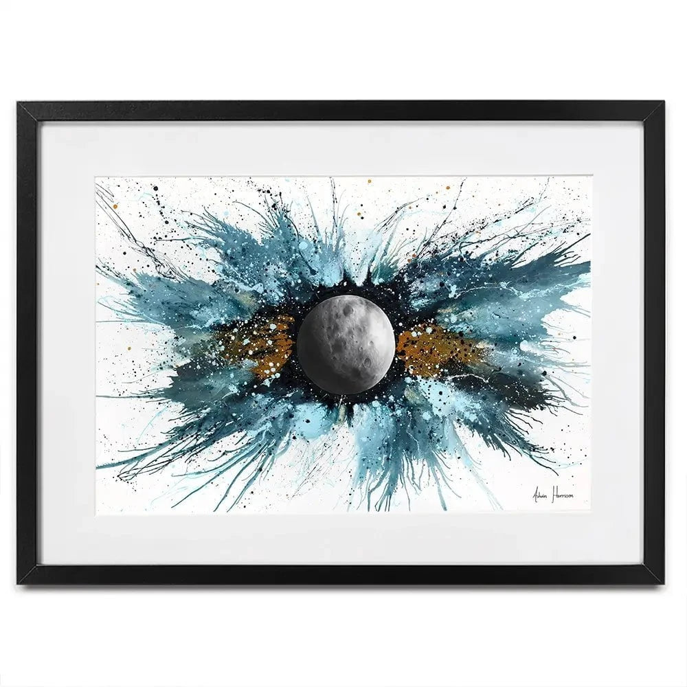 Abstract Universe Silent Moon Framed Art Print Abstract Universe Silent Moon Framed Art Print wall art product Ashvin Harrison