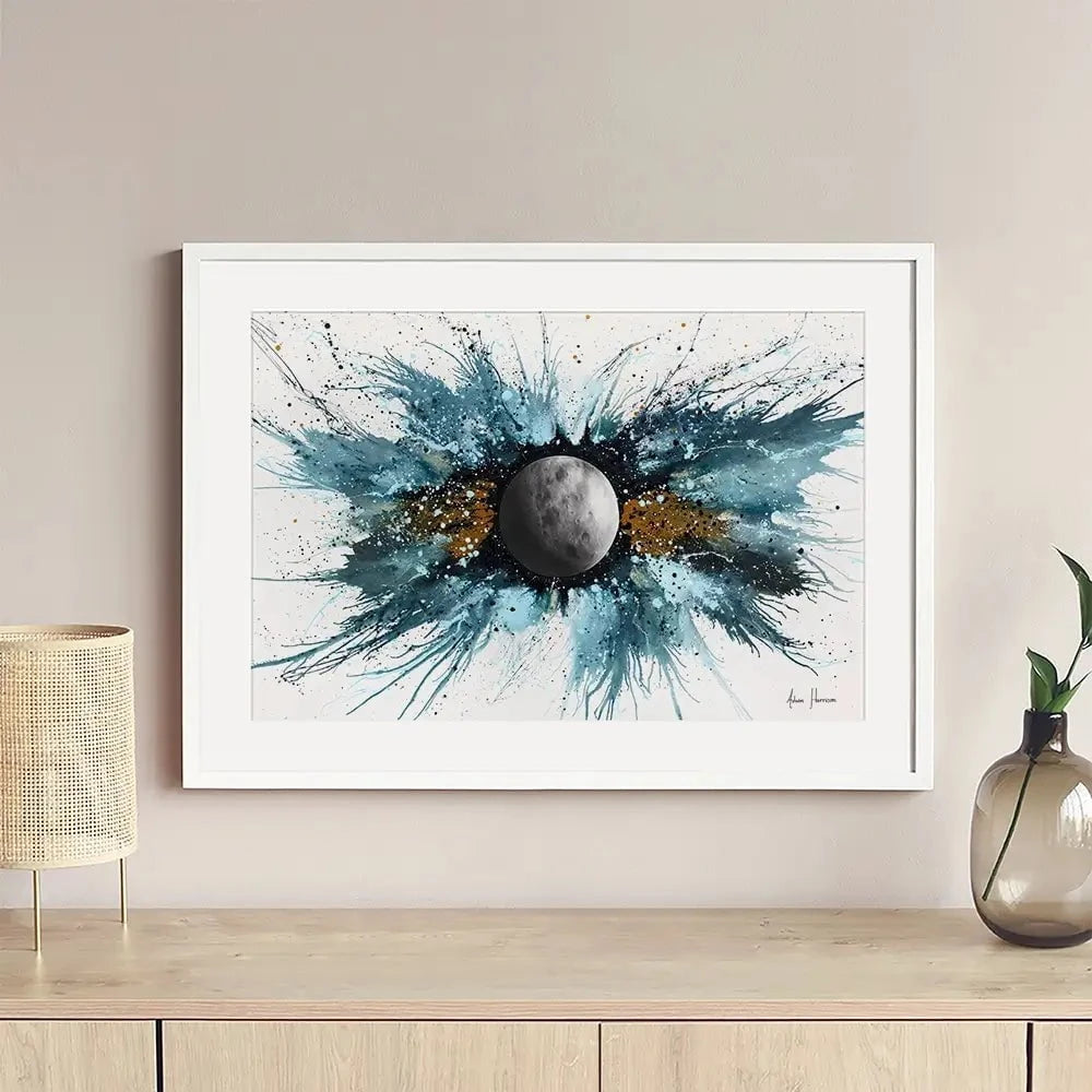 Abstract Universe Silent Moon Framed Art Print Abstract Universe Silent Moon Framed Art Print wall art product Ashvin Harrison