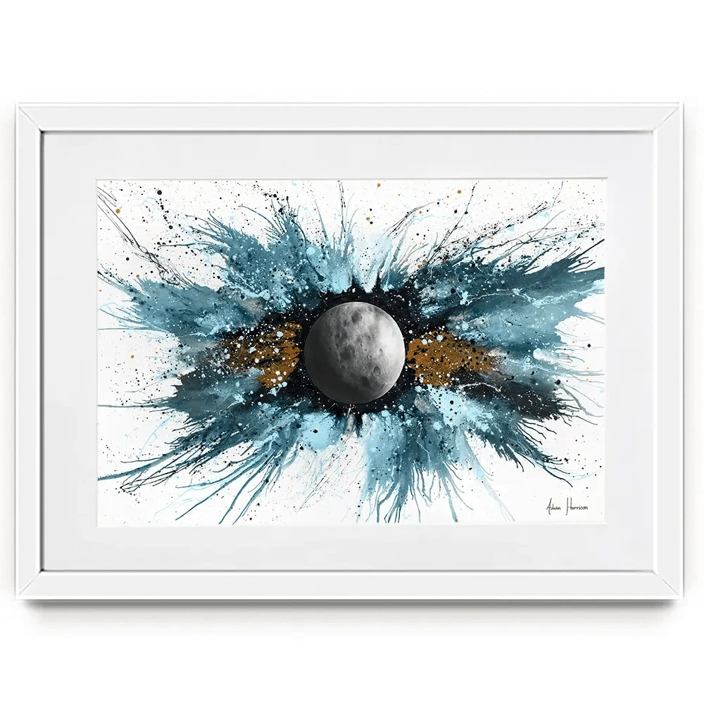 Abstract Universe Silent Moon Framed Art Print Abstract Universe Silent Moon Framed Art Print wall art product Ashvin Harrison