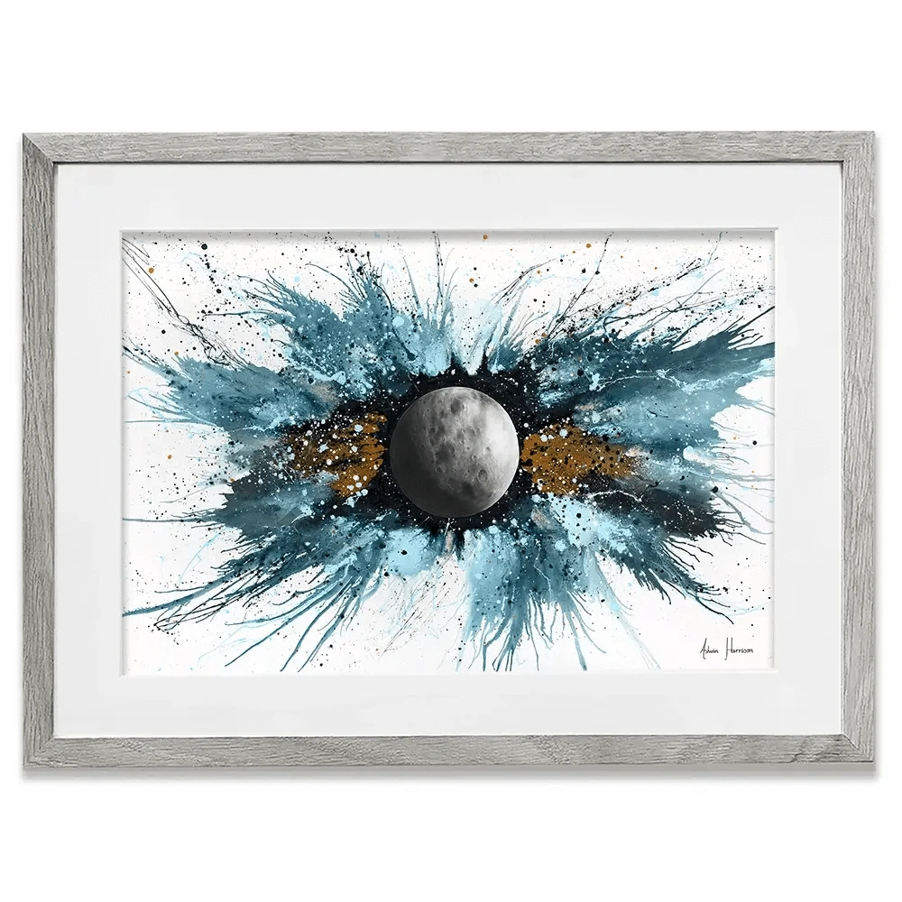 Abstract Universe Silent Moon Framed Art Print Abstract Universe Silent Moon Framed Art Print wall art product Ashvin Harrison