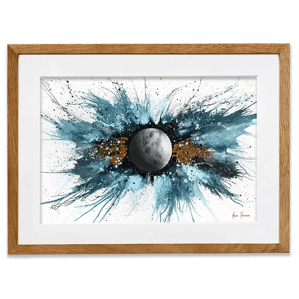 Abstract Universe Silent Moon Framed Art Print Abstract Universe Silent Moon Framed Art Print wall art product Ashvin Harrison