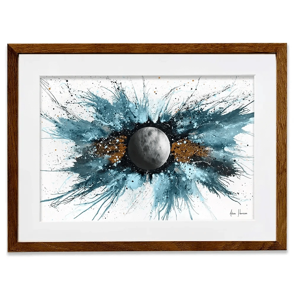 Abstract Universe Silent Moon Framed Art Print Abstract Universe Silent Moon Framed Art Print wall art product Ashvin Harrison