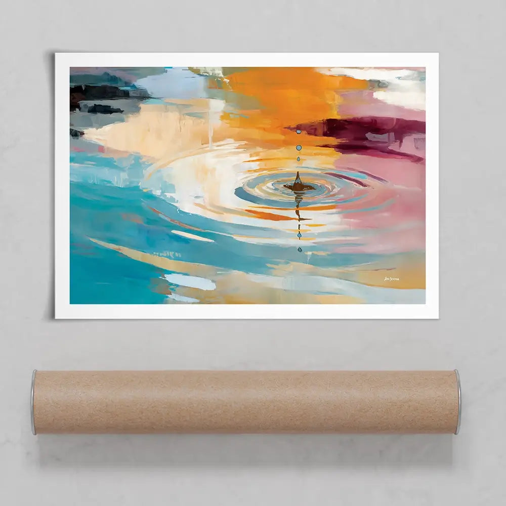 Abstract Water Ripple Art Print Abstract Water Ripple Art Print wall art product Leon Devenice