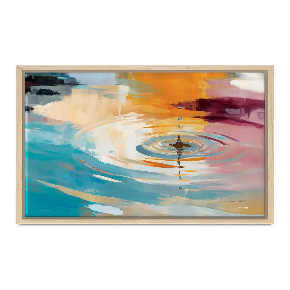 Abstract Water Ripple Canvas Print Abstract Water Ripple Canvas Print wall art product Leon Devenice