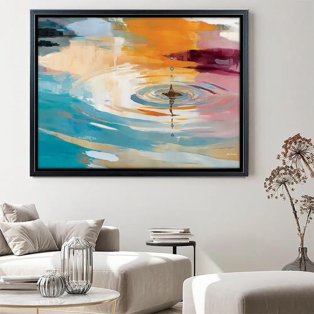 Abstract Water Ripple Canvas Print Abstract Water Ripple Canvas Print wall art product Leon Devenice