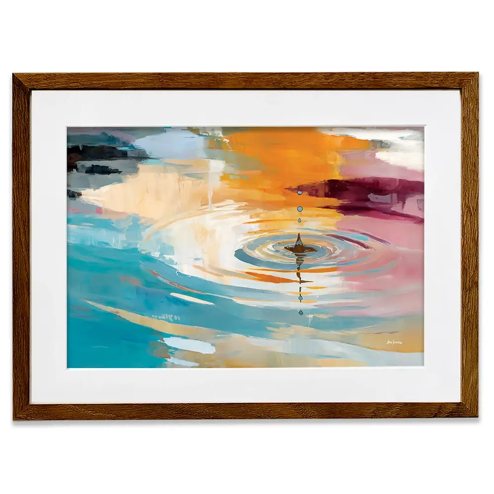 Abstract Water Ripple Framed Art Print Abstract Water Ripple Framed Art Print wall art product Leon Devenice