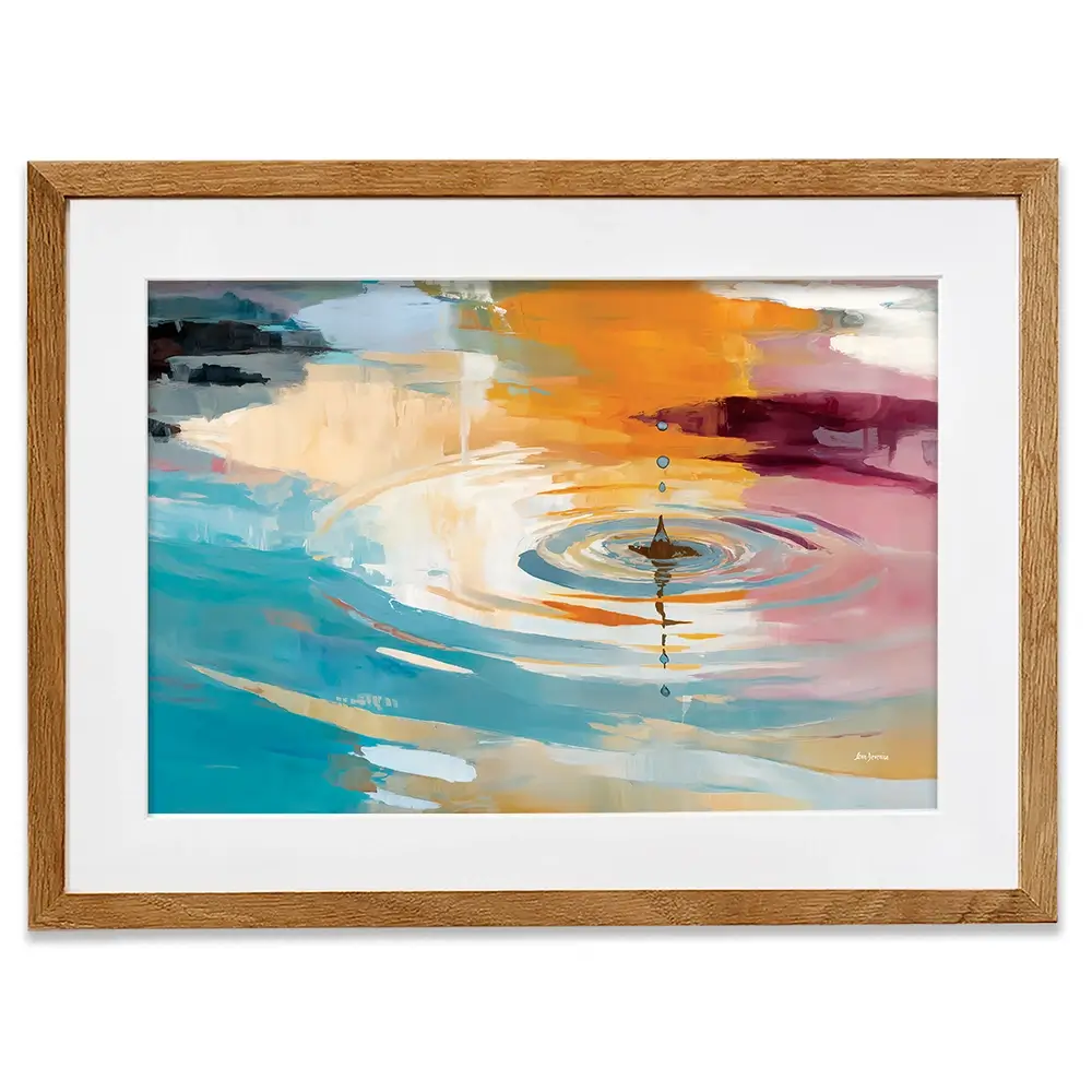 Abstract Water Ripple Framed Art Print Abstract Water Ripple Framed Art Print wall art product Leon Devenice