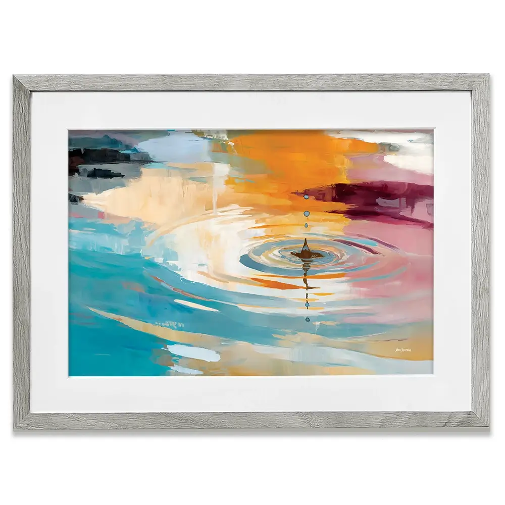 Abstract Water Ripple Framed Art Print Abstract Water Ripple Framed Art Print wall art product Leon Devenice