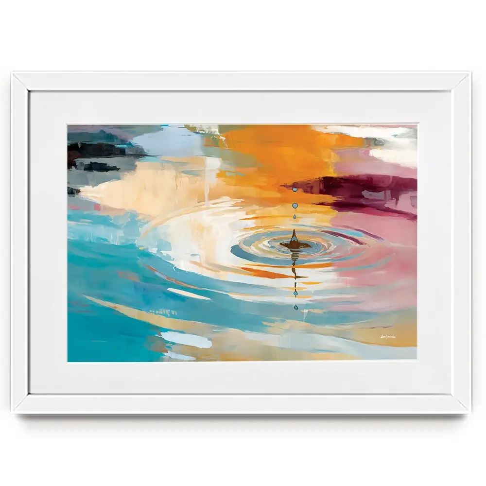 Abstract Water Ripple Framed Art Print Abstract Water Ripple Framed Art Print wall art product Leon Devenice