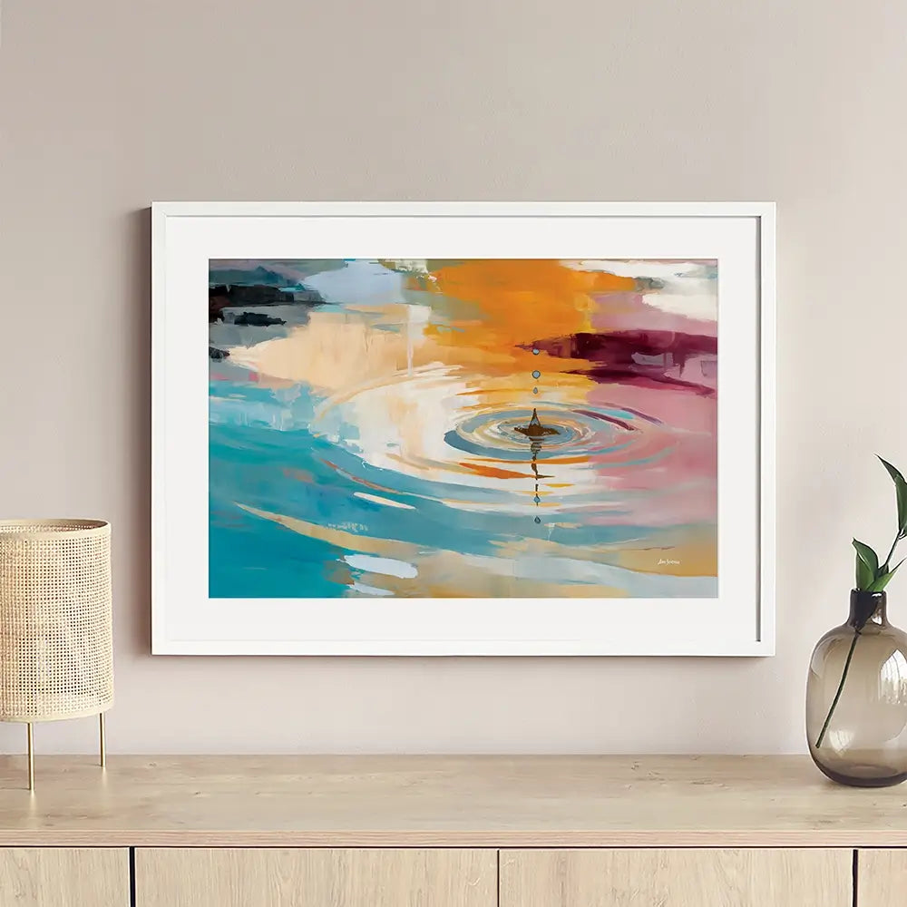 Abstract Water Ripple Framed Art Print Abstract Water Ripple Framed Art Print wall art product Leon Devenice