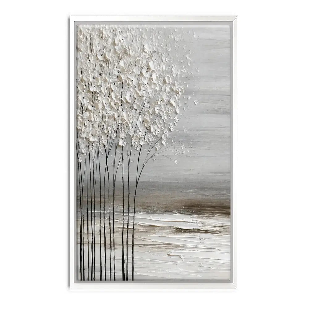 Abstract White Trees Canvas Print Abstract White Trees Canvas Print wall art product LSR Design Studio - Independent