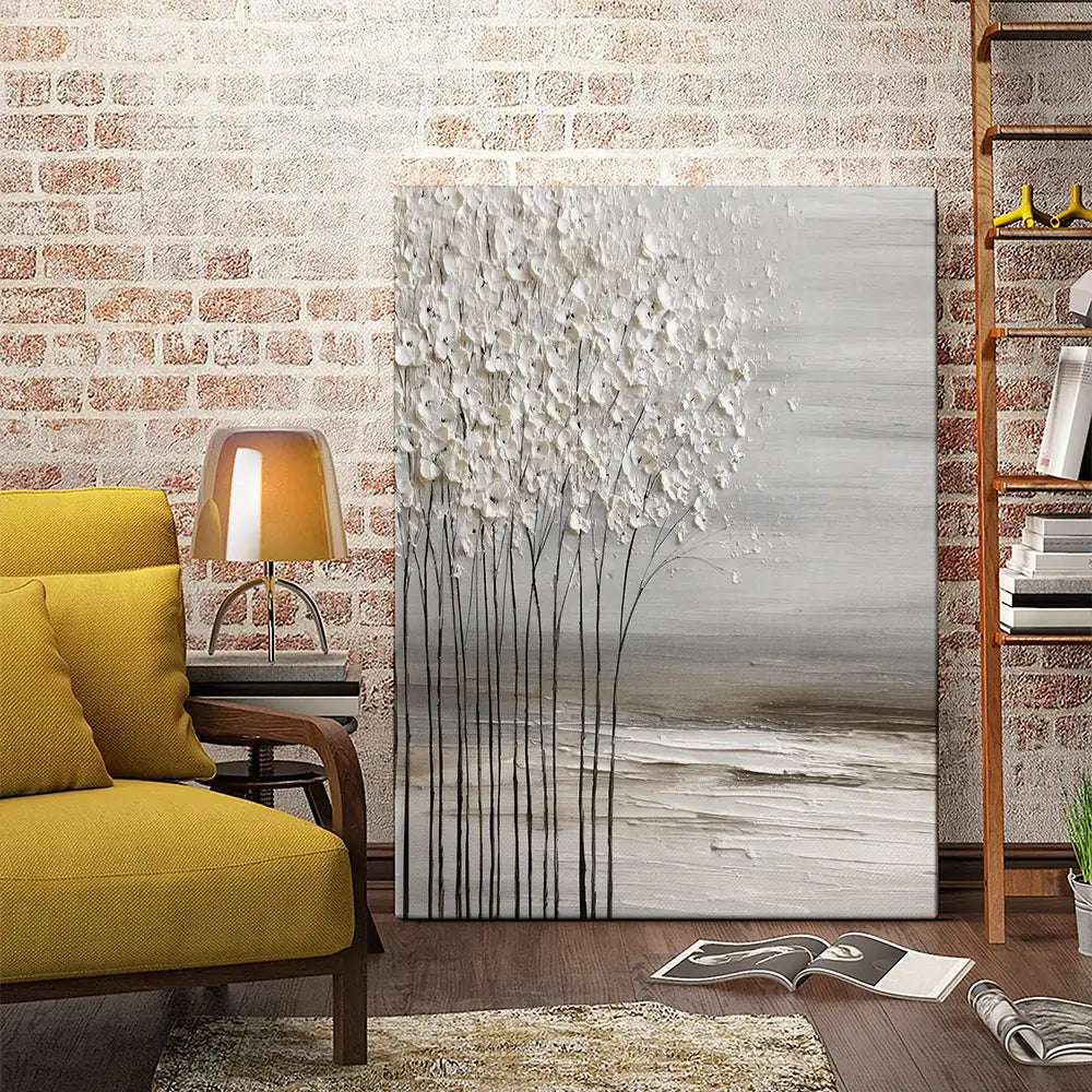 Abstract White Trees Canvas Print Abstract White Trees Canvas Print wall art product LSR Design Studio - Independent