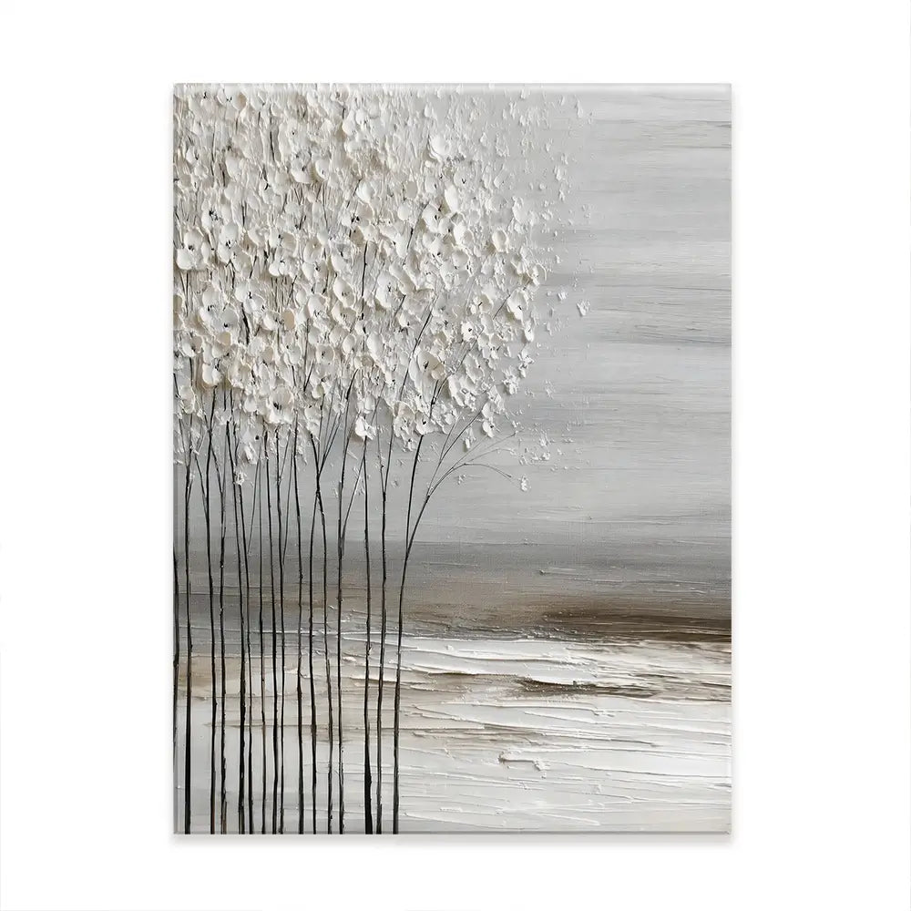 Abstract White Trees Canvas Print Abstract White Trees Canvas Print wall art product LSR Design Studio - Independent