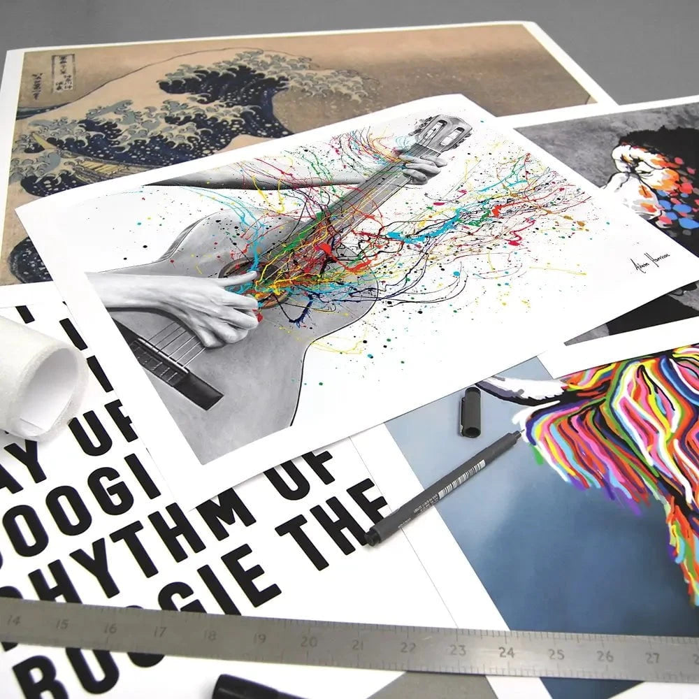 Acoustic Guitar Solo Art Print Acoustic Guitar Solo Art Print wall art product Ashvin Harrison