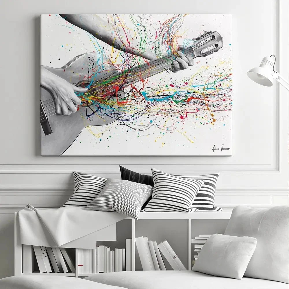 Acoustic Guitar Solo Canvas Print Acoustic Guitar Solo Canvas Print wall art product Ashvin Harrison
