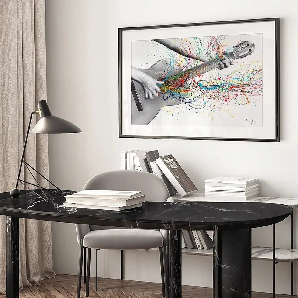 Acoustic Guitar Solo Framed Art Print Acoustic Guitar Solo Framed Art Print wall art product Ashvin Harrison