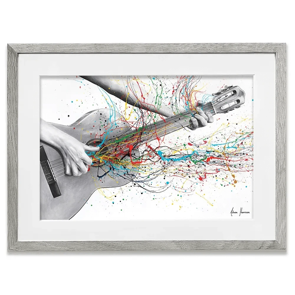 Acoustic Guitar Solo Framed Art Print Acoustic Guitar Solo Framed Art Print wall art product Ashvin Harrison