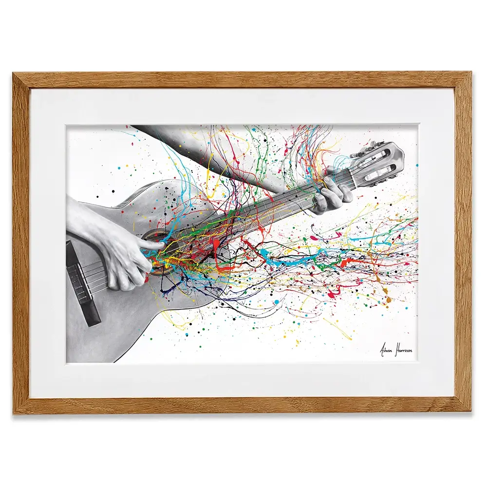 Acoustic Guitar Solo Framed Art Print Acoustic Guitar Solo Framed Art Print wall art product Ashvin Harrison