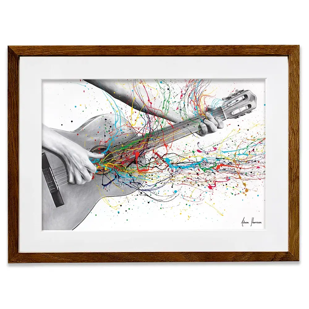 Acoustic Guitar Solo Framed Art Print Acoustic Guitar Solo Framed Art Print wall art product Ashvin Harrison