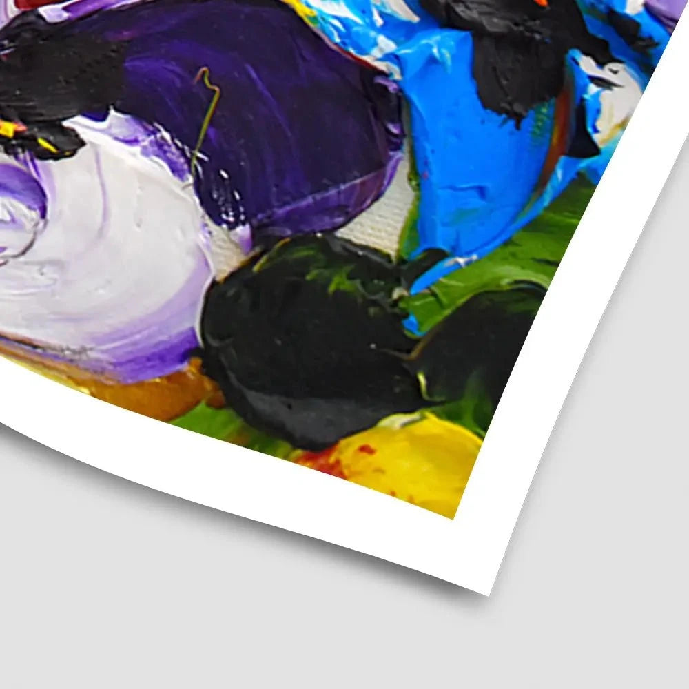 Acrylic Painted Flowers Art Print Acrylic Painted Flowers Art Print wall art product Victoria Denisova / Shutterstock