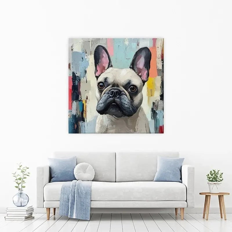 Adorable Frenchie Canvas Print Adorable Frenchie Canvas Print wall art product Tanya Ocean