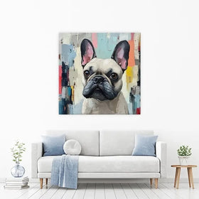 Adorable Frenchie Canvas Print Adorable Frenchie Canvas Print wall art product Tanya Ocean