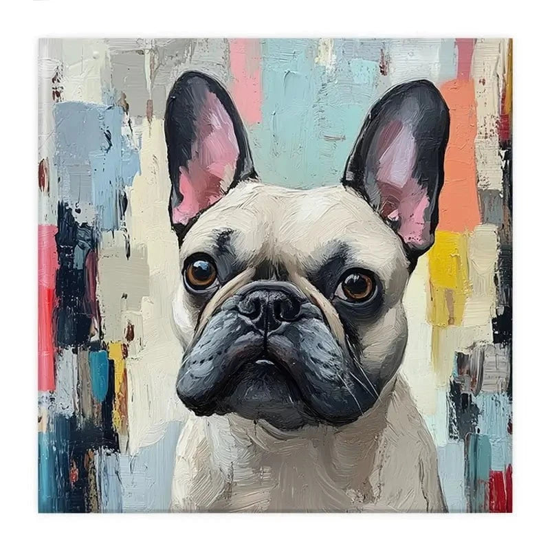 Adorable Frenchie Canvas Print Adorable Frenchie Canvas Print wall art product Tanya Ocean