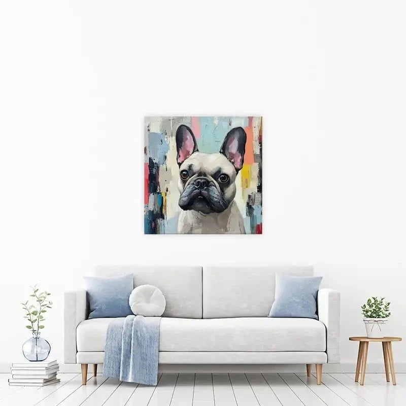 Adorable Frenchie Canvas Print Adorable Frenchie Canvas Print wall art product Tanya Ocean