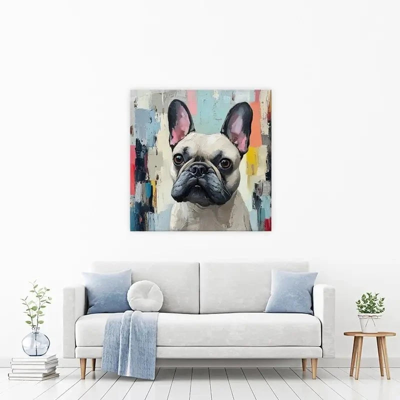 Adorable Frenchie Canvas Print Adorable Frenchie Canvas Print wall art product Tanya Ocean